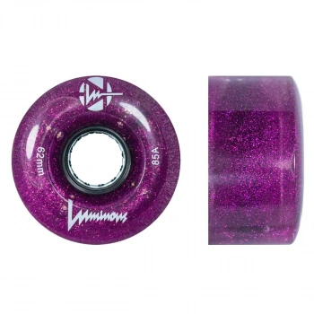 LUMINOUS LED ROLLER WHEELS PURPLE HAZE 62MM (4 UNITS)